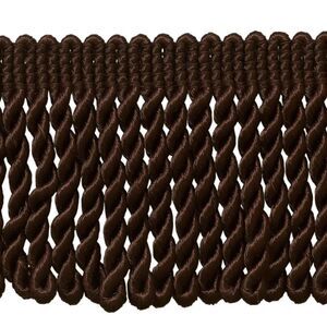 DeCopro  Mocha Brown 3" Bullion Fringe Trim Chocolate Fondu [6 Yards]
